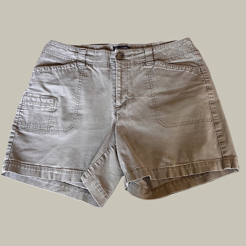 Dockers Womens Shorts Khaki Green Sz 6 S‎ Utility Trailcore Hiking Safari Casual